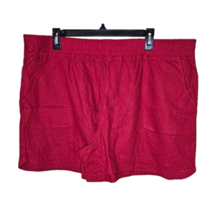 Maurices Linen blend red shorts Size XXL NWT
